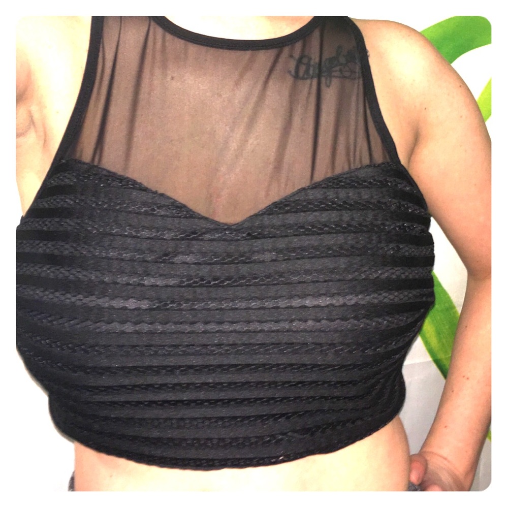 Mesh crop top